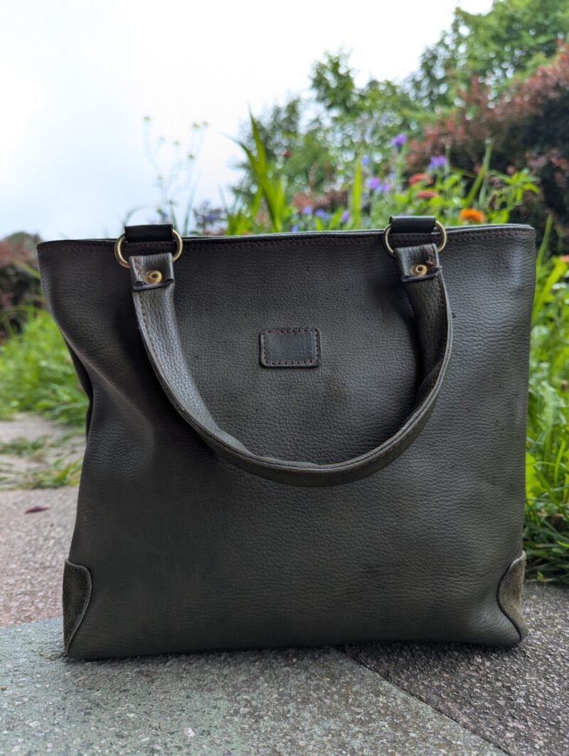 Wildleder Optik Second Hand Handtasche