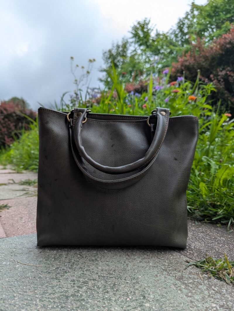Wildleder Optik Second Hand Handtasche