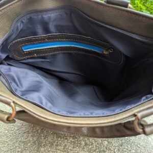 Wildleder Optik Second Hand Handtasche