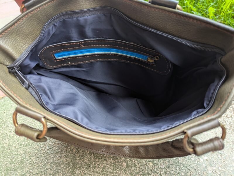 Wildleder Optik Second Hand Handtasche
