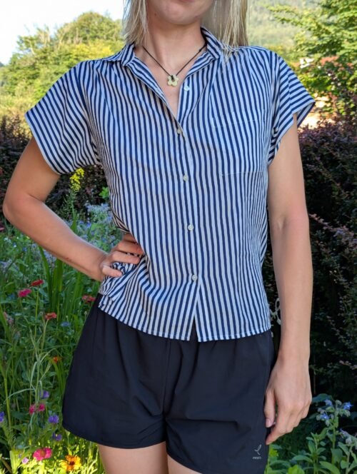 Leichte gestreifte Bluse Second Hand
