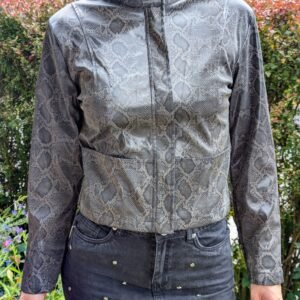 Schlangenlederoptik Jacke Second Hand