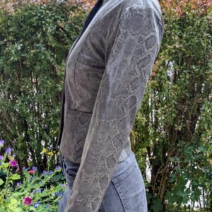 Schlangenlederoptik Jacke Second Hand