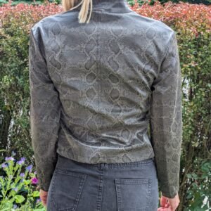 Schlangenlederoptik Jacke Second Hand