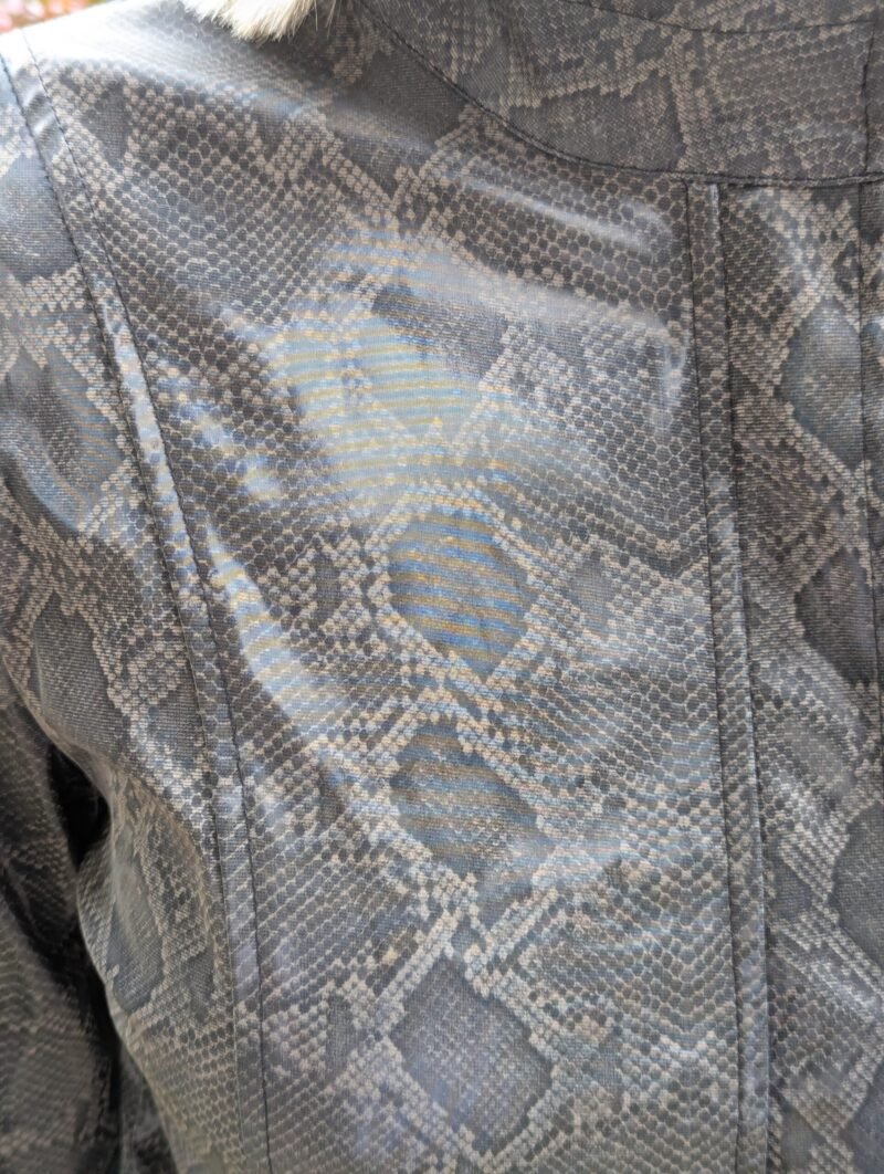 Schlangenlederoptik Jacke Second Hand