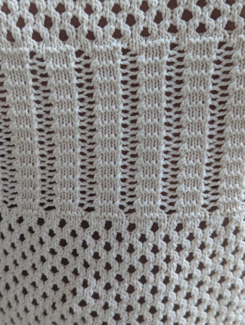 Gehäkelter Strickpullover Second Hand